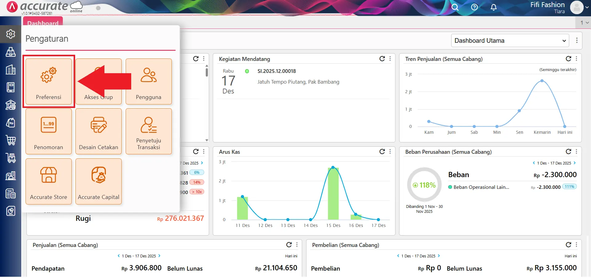 Kolom Umur (hr) di Daftar Faktur Penjualan